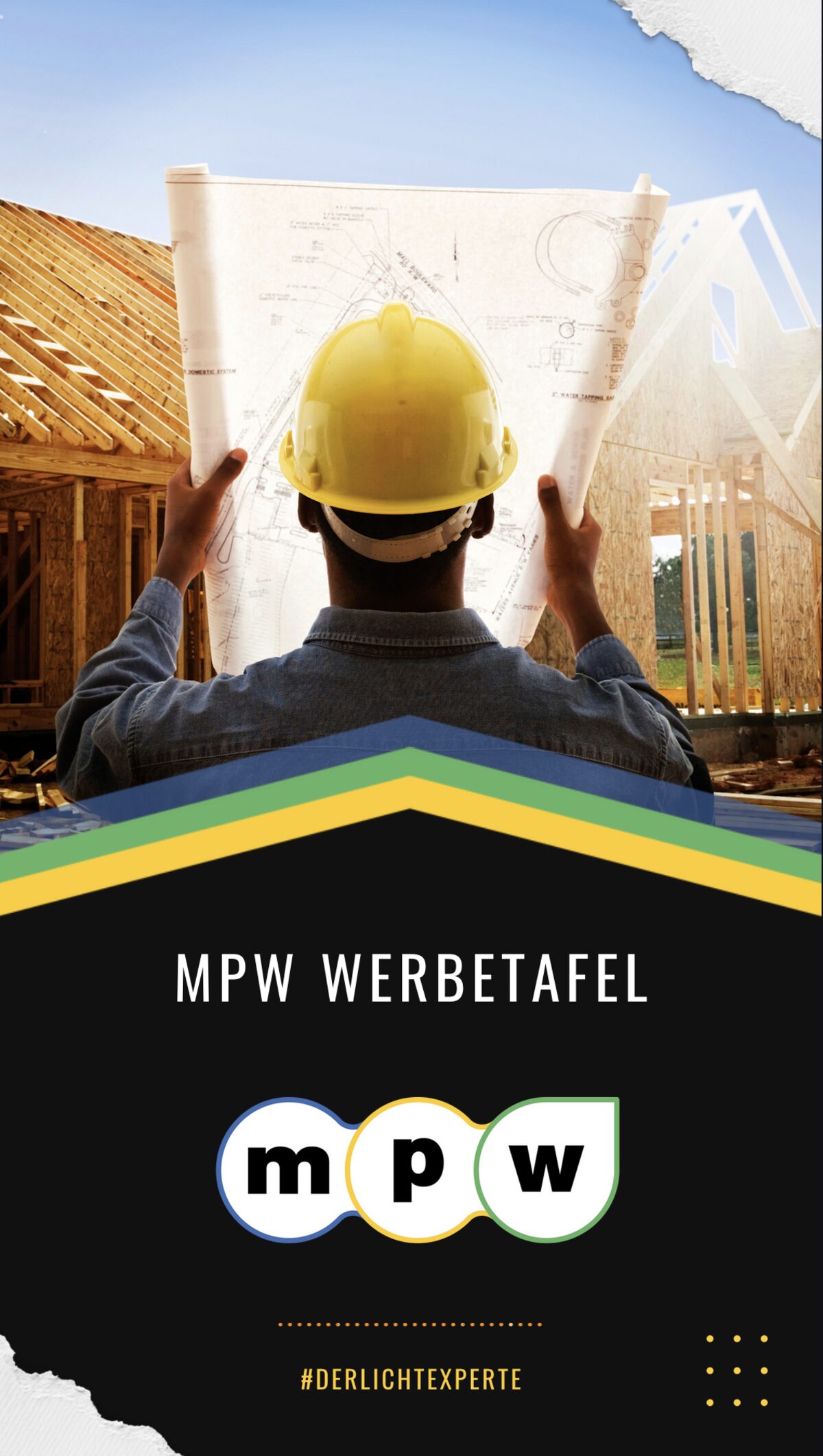 Die MPW-Werbetafel für Baustellen