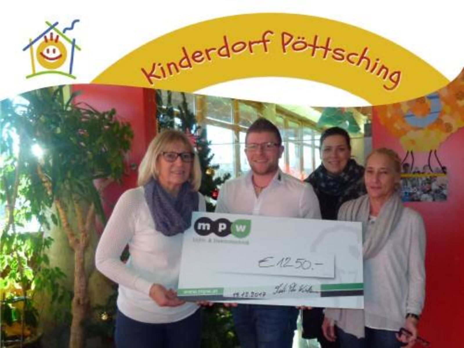 Im darauffolgenden Dezember wurden 1.250 € an das Kinderdorf Pöttsching gespendet